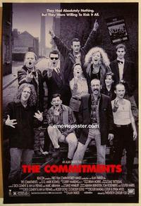 f152 COMMITMENTS one-sheet movie poster '91 Alan Parker, Irish music!