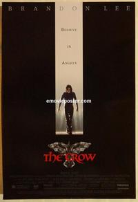 f167 CROW one-sheet movie poster '94 Brandon Lee, Ernie Hudson