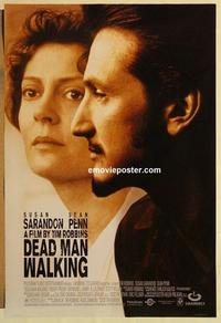 f184 DEAD MAN WALKING DS one-sheet movie poster '95 Susan Sarandon, Penn