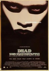 f186 DEAD PRESIDENTS DS one-sheet movie poster '95 Chris Tucker, Tate