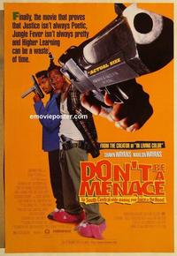 f202 DON'T BE A MENACE DS one-sheet movie poster '96 Wayans brothers!
