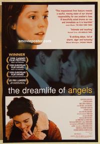 f205 DREAMLIFE OF ANGELS DS one-sheet movie poster '98 Erick Zonca, French!