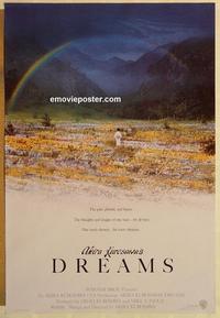 f206 DREAMS one-sheet movie poster '90 Akira Kurosawa, Akira Terao