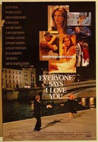 f223 EVERYONE SAYS I LOVE YOU one-sheet movie poster '96 Woody Allen