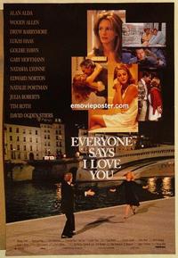 f224 EVERYONE SAYS I LOVE YOU DS one-sheet movie poster '96 Woody Allen