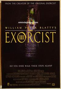 f226 EXORCIST 3 one-sheet movie poster '90 George C. Scott, Blatty