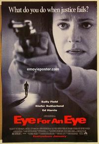 f227 EYE FOR AN EYE DS advance one-sheet movie poster '95 Sally Field