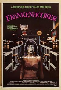 f260 FRANKENHOOKER one-sheet movie poster '90 great horror sex image!