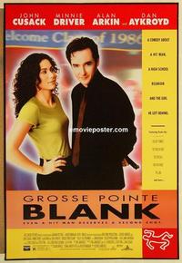 f292 GROSSE POINTE BLANK DS one-sheet movie poster '97 John Cusack, Driver