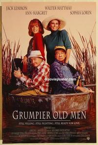f293 GRUMPIER OLD MEN DS advance one-sheet movie poster '95 Lemmon & Matthau