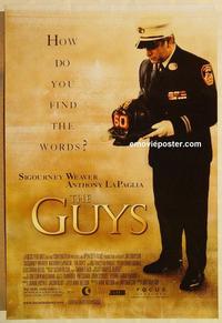 f296 GUYS DS one-sheet movie poster '02 9-11, World Trade Center bombing!