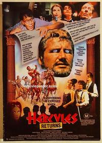 f304 HERCULES RETURNS giant head Aust one-sheet movie poster '93 David Parker