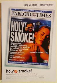 f311 HOLY SMOKE DS one-sheet movie poster '99 Harvey Keitel, Kate Winslet