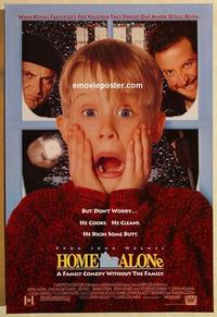 f312 HOME ALONE DS one-sheet movie poster '90 Macaulay Culkin, Stern
