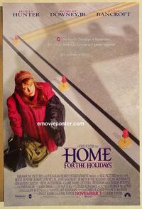 f313 HOME FOR THE HOLIDAYS DS advance one-sheet movie poster '95 Holly Hunter