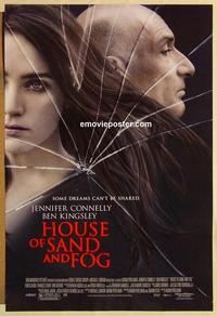 f319 HOUSE OF SAND & FOG one-sheet movie poster '03 Jennifer Connelly
