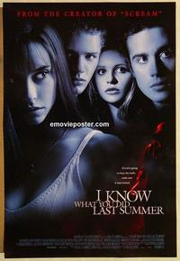 f330 I KNOW WHAT YOU DID LAST SUMMER DS one-sheet movie poster '97 Hewitt