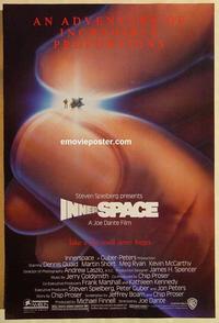 f345 INNERSPACE one-sheet movie poster '87 Dennis Quaid, Short, Ryan