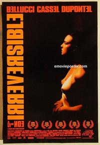 f350 IRREVERSIBLE one-sheet movie poster '02 Gaspare Noe, Monica Bellucci