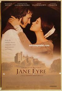 f360 JANE EYRE DS one-sheet movie poster '96 William Hurt, Gainsbourg