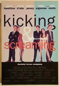 f372 KICKING & SCREAMING DS one-sheet movie poster '95 Noah Baumbach