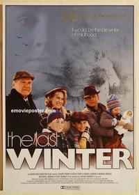 f390 LAST WINTER Canadian one-sheet movie poster '90 Aaron Johnston, Parkes