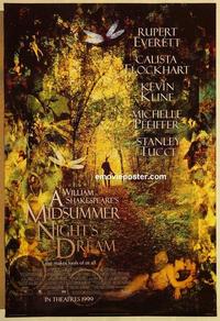 f436 MIDSUMMER NIGHT'S DREAM DS int'l advance one-sheet movie poster '99