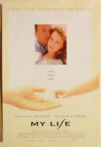 f465 MY LIFE one-sheet movie poster '93 Michael Keaton, Nicole Kidman