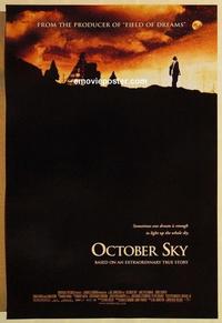 f494 OCTOBER SKY DS one-sheet movie poster '99 Jake Gyllenhaal, Homer Hickam