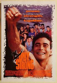 f500 ONLY THE STRONG DS one-sheet movie poster '93 Dacascos, martial arts!