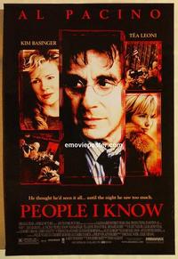f511 PEOPLE I KNOW DS one-sheet movie poster '02 Al Pacino, Leoni, Basinger