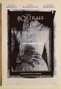 f524 PORTRAIT OF A LADY DS one-sheet movie poster '96 Kidman, Malkovich