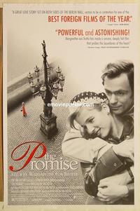 f537 PROMISE one-sheet movie poster '95 Margarethe von Trotta