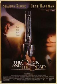 f543 QUICK & THE DEAD one-sheet movie poster '95 Sharon Stone, Crowe