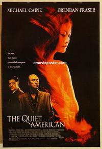 f545 QUIET AMERICAN DS one-sheet movie poster '02 Michael Caine