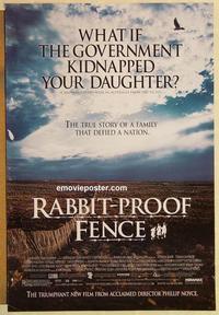 f548 RABBIT PROOF FENCE DS one-sheet movie poster '02 Australian Outback!
