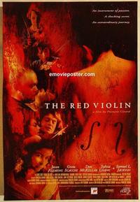 f556 RED VIOLIN DS signed one-sheet movie poster '98 Greta Scacchi