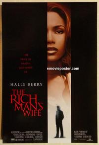 f565 RICH MAN'S WIFE DS one-sheet movie poster '96 Halle Berry, Greene