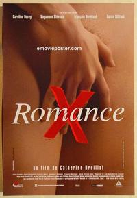 f570 ROMANCE one-sheet movie poster '99 Breillat, super sexy image!