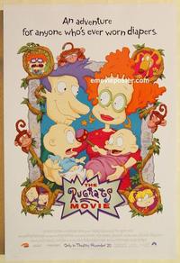 f575 RUGRATS MOVIE DS advance one-sheet movie poster '98 Nickelodeon cartoon
