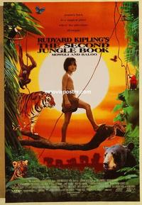 f588 SECOND JUNGLE BOOK DS one-sheet movie poster '97 Mowgli & Baloo