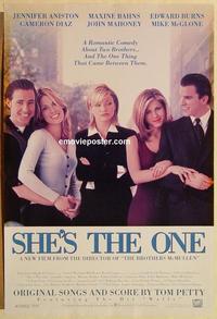 f598 SHE'S THE ONE one-sheet movie poster '96 Ed Burns, Jennifer Aniston