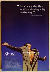 f599 SHINE DS one-sheet movie poster '96 Geoffrey Rush, Noah Taylor