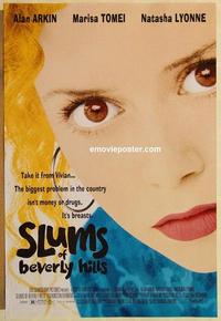 f614 SLUMS OF BEVERLY HILLS DS one-sheet movie poster '98 Lyonne, Marisa Tomei