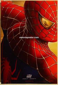 f626 SPIDER-MAN 2 teaser one-sheet movie poster '04 Tobey Maguire, Sam Raimi