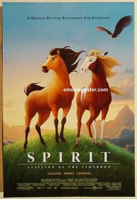 f627 SPIRIT STALLION OF THE CIMARRON DS one-sheet movie poster '02 Dreamworks