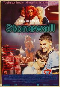 f637 STONEWALL one-sheet movie poster '95 Nigel Finch, gay rights movement!