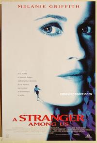 f639 STRANGER AMONG US one-sheet movie poster '92 Melanie Griffith, Lumet