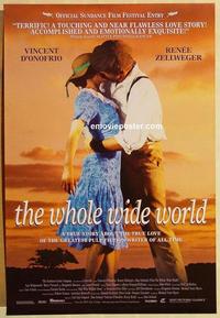 f733 WHOLE WIDE WORLD one-sheet movie poster '96 D'Onofrio, Zellweger