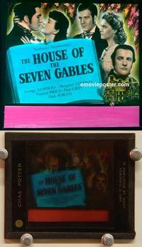 g057 HOUSE OF THE 7 GABLES movie glass lantern slide '40 George Sanders
